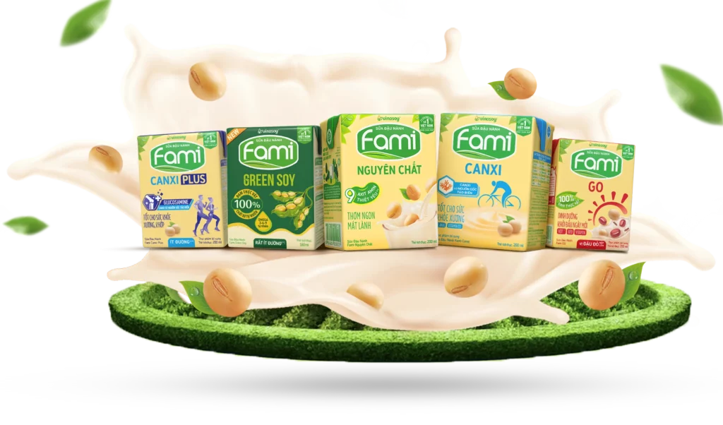 Vinasoy Fami soy milk cartons, the products tracked by the company’s GenAI retail monitoring system